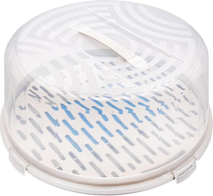 Immagine prodotto BranQ Contenitore per dolci rotondo e alto di colore bianco con inserto di raffreddamento