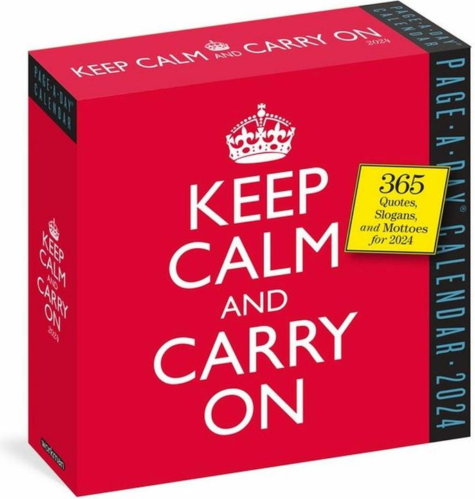 Image du produit Keep Calm and Carry On Page-A-Day Calendar 2024 (Anglais)