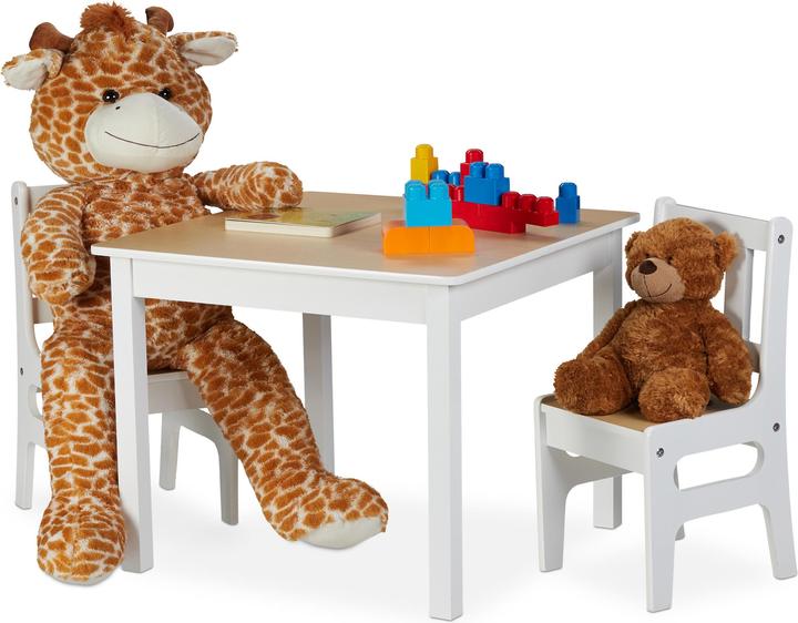 Relaxdays Tavolino 2 sedie (Tavolo per bambini)
