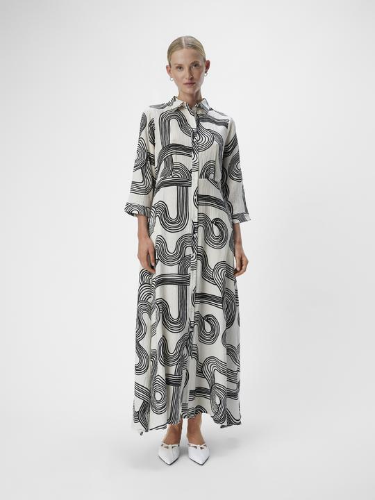 Actual product image Object Print blouse dress (36)