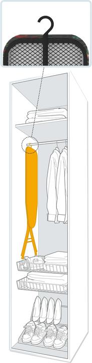 Actual product image HTI-Living Ironing Board Rosalinde Black (120 x 38 cm)