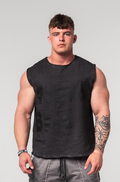 Produktbild Nebbia Washed-off Ärmelloser Hoodie Beastin 361 - black (XXL)