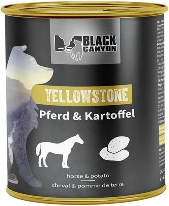 Immagine prodotto Black Canyon Cibo umido per adulti Yellowstone Horse & Potato, 820 g (Adulto, 1 pz., 915 g)