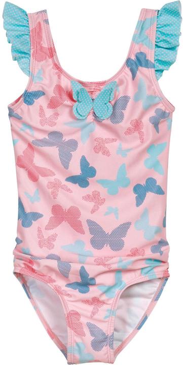Playshoes Badeanzug UV-Schutz Schmetterling Rosa/Türkis Gr. 74-80 (80)