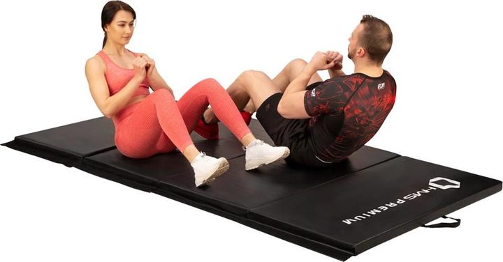 Image du produit HMS Sulankstomas gimnastikos kilimėlis Premium MGS01 2400x1200mm, juodas (50 mm)