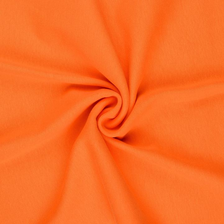 Image du produit Stoffrestposten Poignets à fines côtes - Orange - quantité minimale de vente : 1 mètre