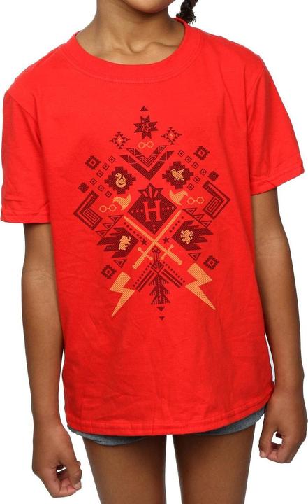 Image du produit - T-shirt CHRISTMAS FAIR ISLE - Fille (140, 146)