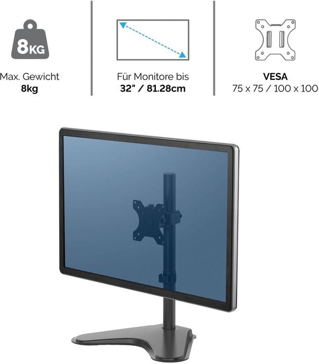 Image du produit Fellowes Bras pour écran simple autoportant Professional Series (Tables, 32")