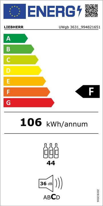 Etichetta energetica Liebherr UWgb 3631-20