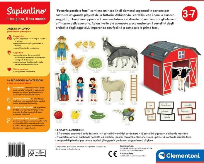 Immagine prodotto Clementoni Montessori - Fattoria Parole E Frasi