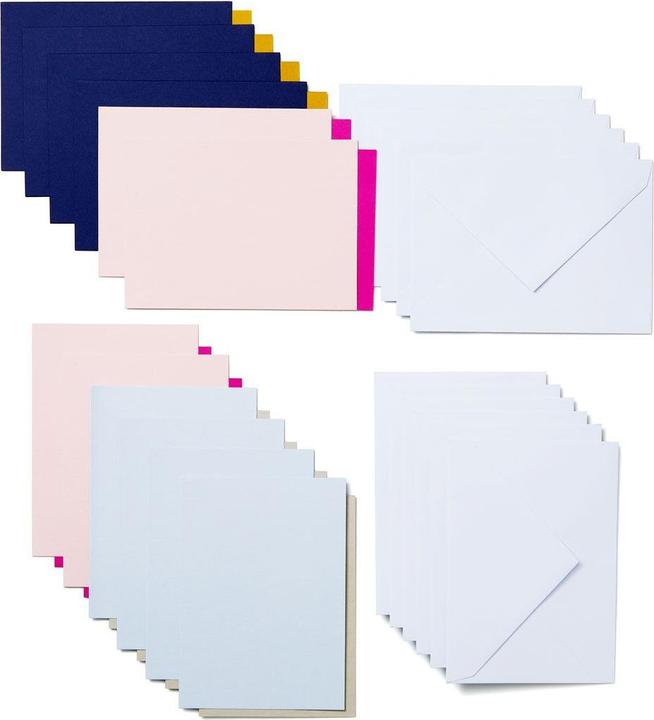 Immagine prodotto Cricut Carta bianca Joy Oro/Grigio chiaro/Blu scuro, 12 pezzi (12 pz.)