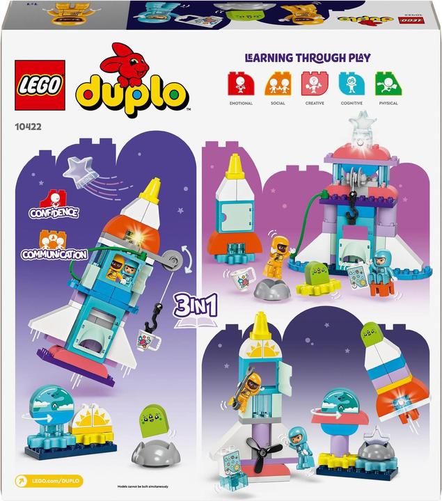 Produktbild LEGO 3-in-1-Spaceshuttle für viele Abenteuer (10422)