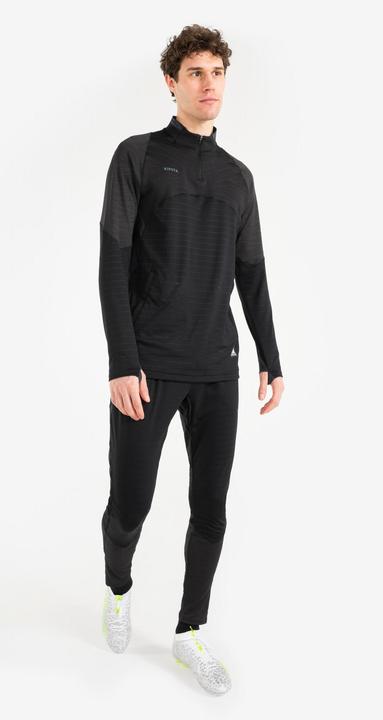 Produktbild Kipsta Damen/Herren Fussball 1/2 Zip - CLR schwarz (S)