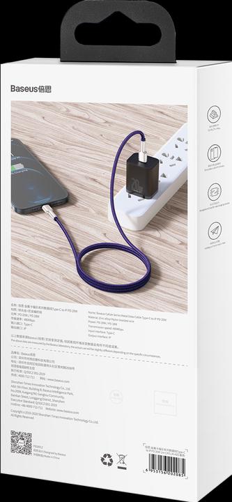Produktbild Baseus Cafule Series USB-C cable for Lightning, 20W, 2m (purple) (2 m, USB 2.0)