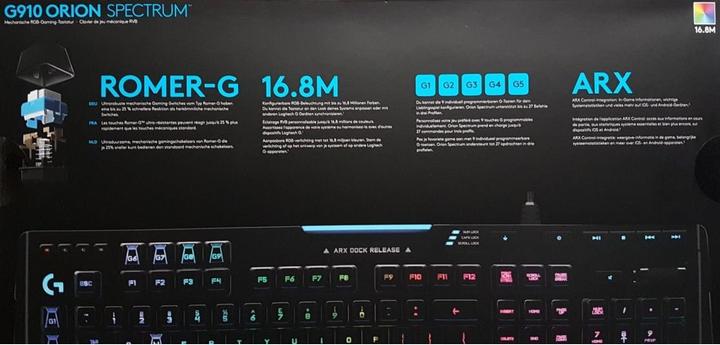 Image du produit Logitech G G910 Orion Spectrum (DE, Filaire)