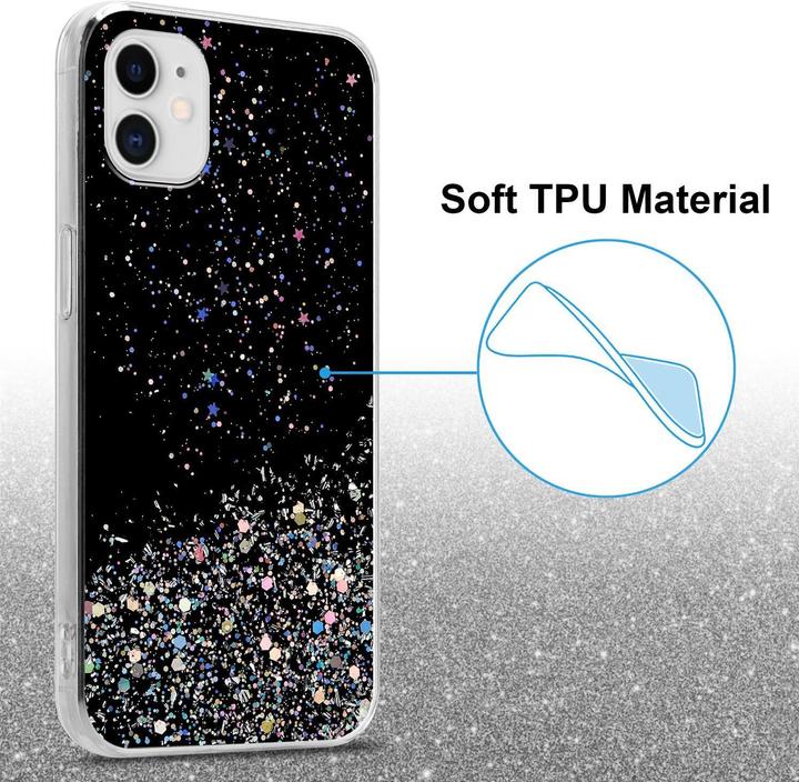 Actual product image Cadorabo TPU cover sparkling glitter (Apple iPhone 11 Pro)