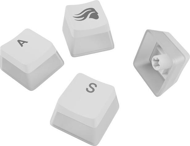 Actual product image Glorious Aura V3 Keycaps, ISO Layout (DE), PBT, Doubleshot - Weiss