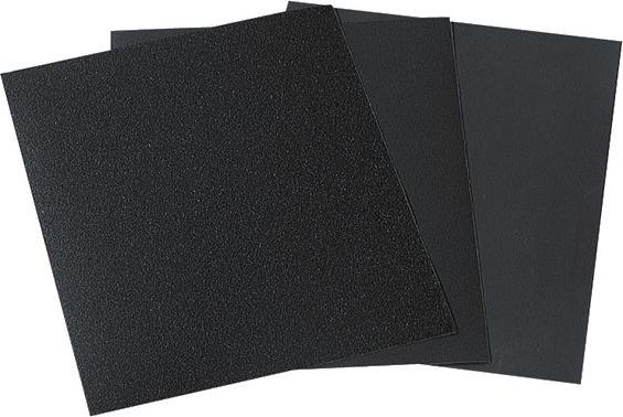 Image du produit wolfcraft Feuille de papier abrasif pour métal/laque, ponçage humide/sec (100)