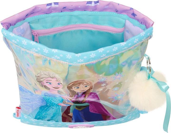 Produktbild Disney Frozen Rucksacktasche mit Bändern Cool days Violett Himmelsblau 26 x 34 x 1 cm