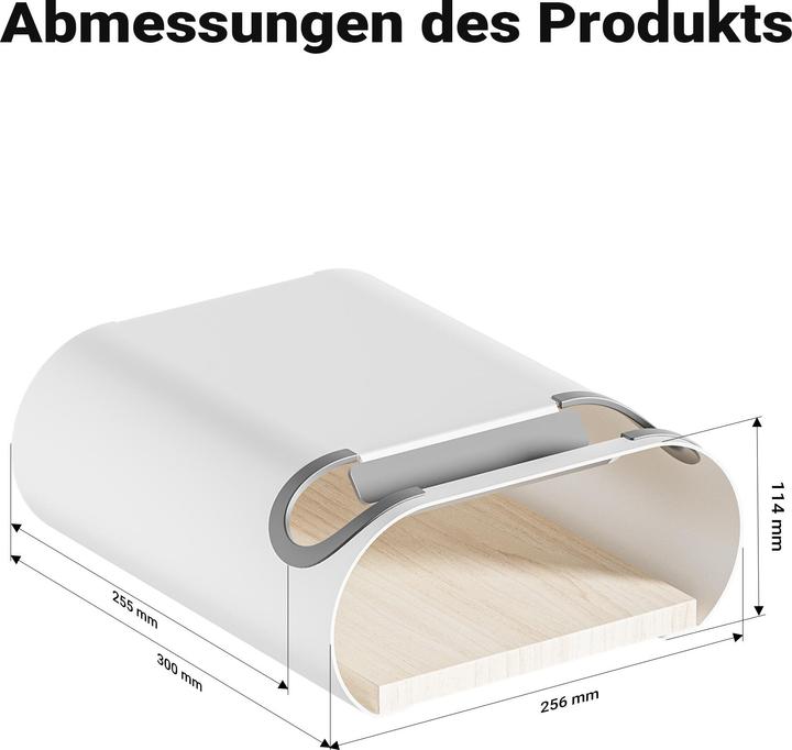 Produktbild Wiltec Fahrrad Wandhalterung weiss 39,8x16,7x32,6-42,6cm 25kg Fahrradhalterung