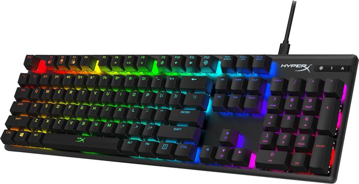 Actual product image HyperX Alloy Origins Mechanical Gaming Keyboard, US Layout, Blue Switch (US, Cable)