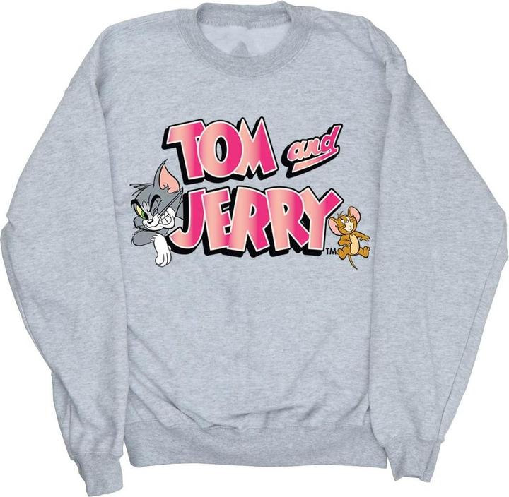 Actual product image Tom & Jerry Womens/Ladies Gradient Logo Sweatshirt (L)