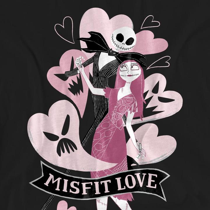 Immagine prodotto The Nightmare Before Christmas Misfit Love Maglietta San Valentino Adulto Unisex (L)