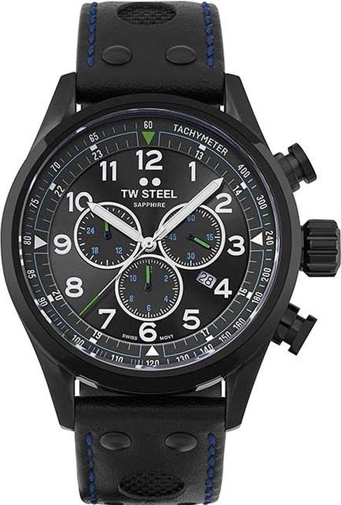 Actual product image TW 1000 Steel SVS306 Horloge, FIA Special edition Petter Solberg, 48mm Volante Swiss Movement, Chrono, zwart (Chronograph)