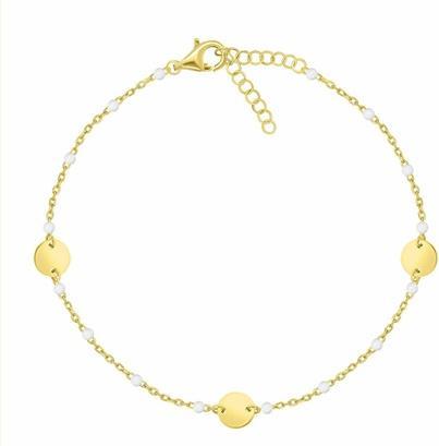 Produktbild Brilio Silver - Decent Gold Plated Beaded Bracelet BRC181Y