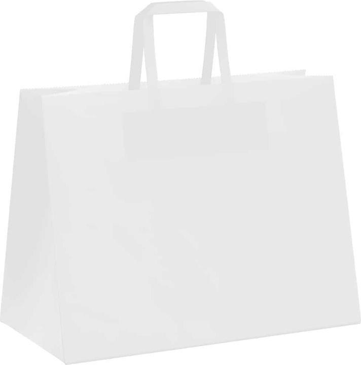 Image du produit VidaXL Sacs en papier kraft 50 pcs. avec anse Blanc 32x17x25 cm Sac en papier (Pochette cadeau, 50 x)