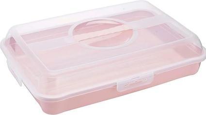 keeeper Cake topper/party butler "enrico", nordic-pink removable cake plate, ergonomic handle