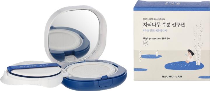 Round Lab Birch Juice Sun Cushion (Suntan cream, SPF 50+, 15 g)