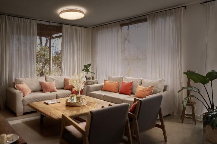 Produktbild Ledvance LED-Deckenleuchte 4099854283581, mit Holzring, 24W, 1500lm, 3000K (1500 lm)