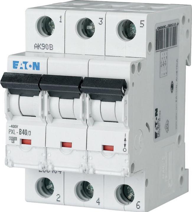 Actual product image Eaton Circuit breaker type D 40A 3 pole