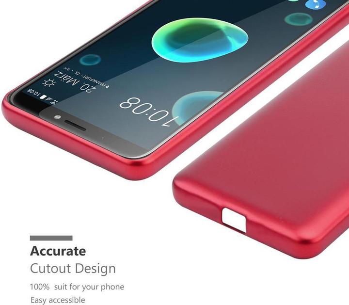 Image du produit Cadorabo Couverture métallique mate TPU (HTC Desire 12+)