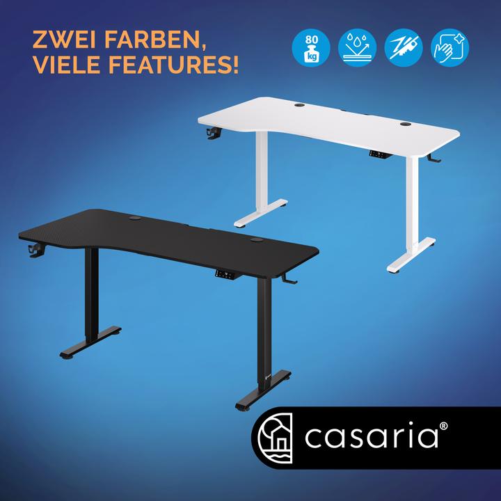 Produktbild Casaria Höhenverstellbarer Schreibtisch (160 x 75 x 118 cm)