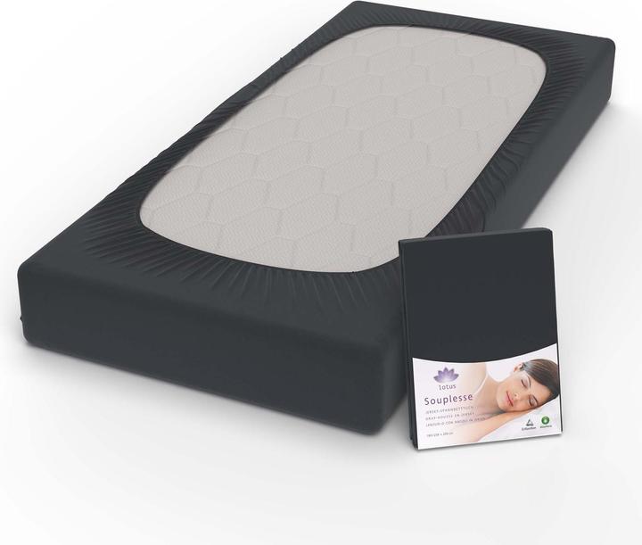 Produktbild Lotus Bettwaren Jersey Fixleintuch Souplesse (100 x 200 cm, 90 x 190 cm, 90 x 200 cm)