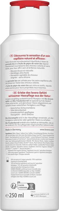 Immagine prodotto Lavera Shampoo Colore Lucentezza e Cura Fl 250 ml (250 ml, Shampoo liquido)