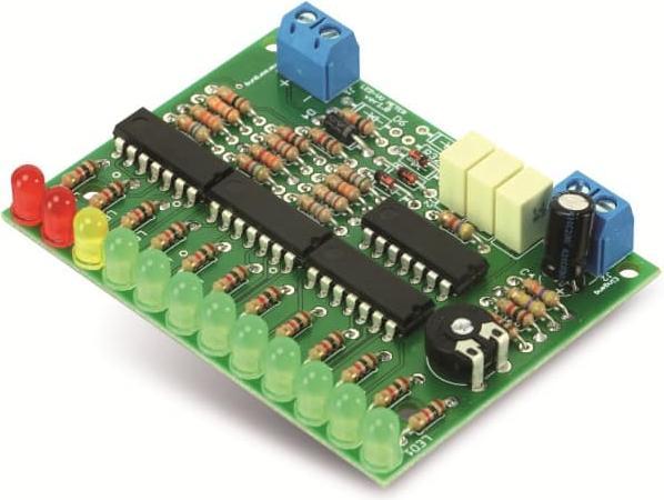 Actual product image Pollin Electronic LED VU meter kit