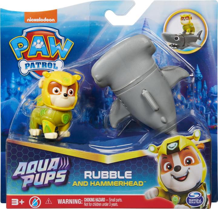 Actual product image Spin Master Paw Patrol Aqua Pups Hero Pups Rubble