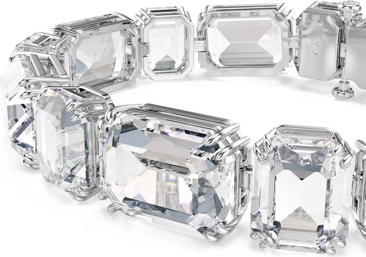Immagine prodotto Swarovski Millenia Tennis Armband Oktagon Schliff Weiss (Metallo Swarovski)