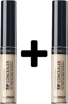 The Saem () 1+1 Coverage Perfect Lace Concealer - 6.5g/Free