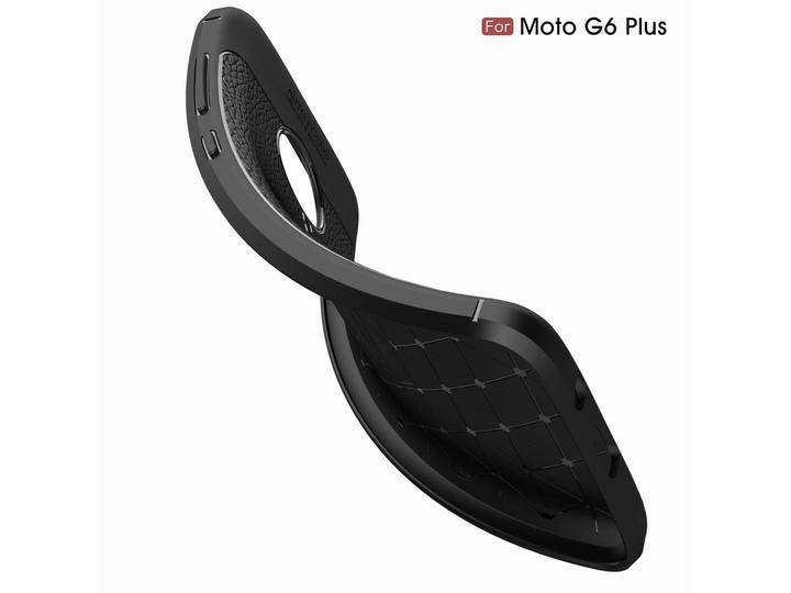 Actual product image Screenguard Motorola Moto G6 Plus Sleeve Leather Design TPU Cover (Motorola Moto G6 Plus)