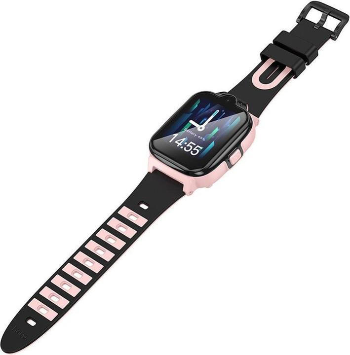 Image du produit Hoco Headphone with microphone smartwatch for kids with call function 4G Y104 pink (4G)