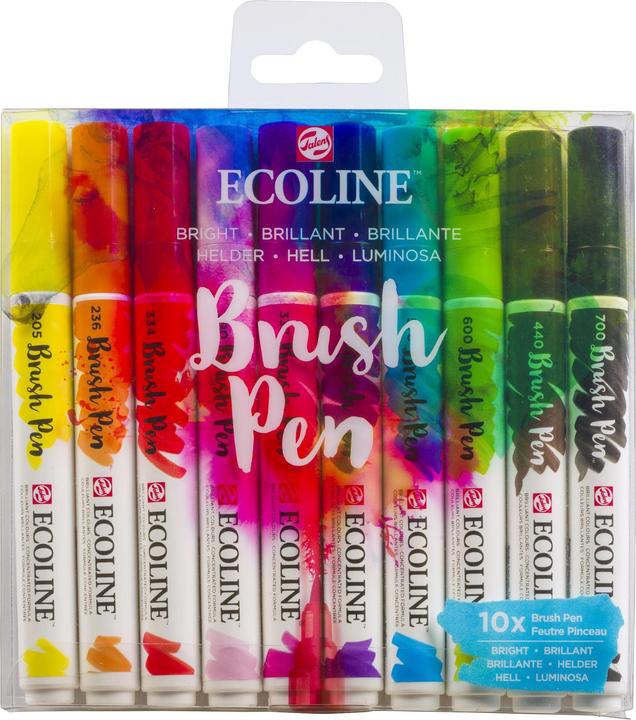 Talens Ecoline Brush Pen (Mehrfarbig, 10 x)