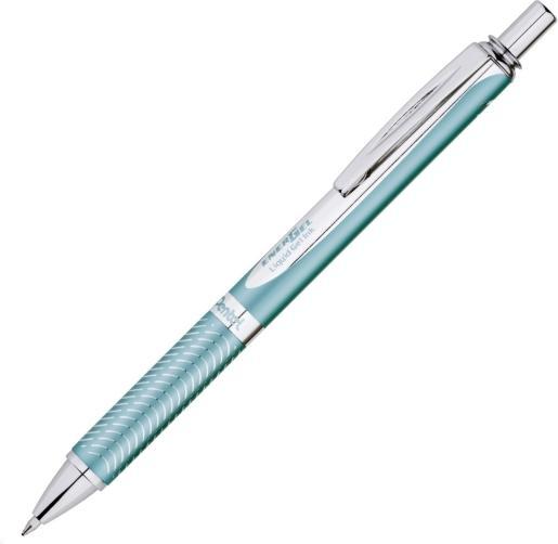 Immagine prodotto Pentel EnerGel BL407 penna gel turchese/argento 0,35 mm, colore di scrittura: nero (Colore acqua, 1 x)