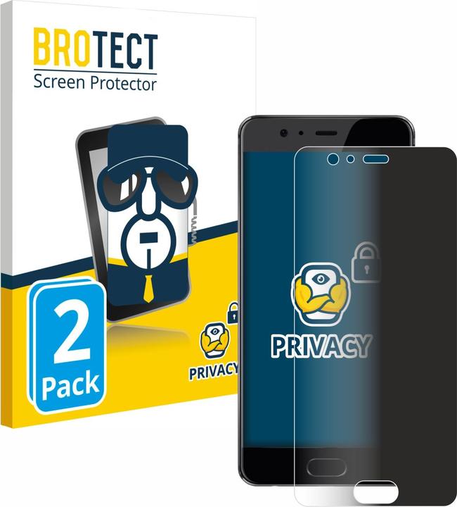 Image du produit BROTECT Film anti-regards Anti-Spy Privacy Film de protection contre la lumière bleue (2 pièce(s), Huawei P10 Plus)