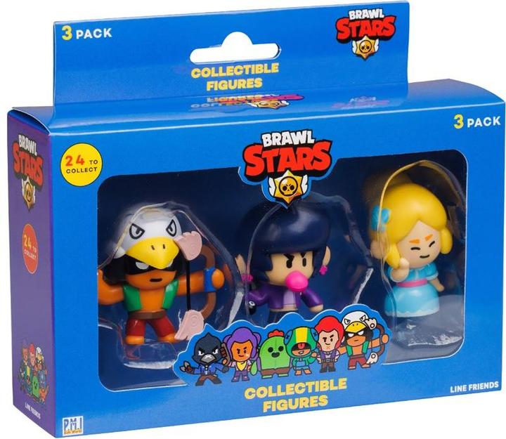 Image du produit Brawl Stars Figure 3 pack window box S1 assorteret