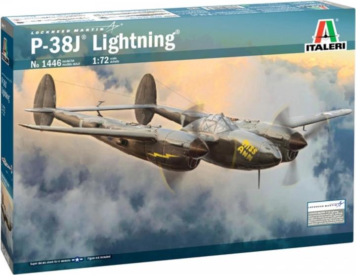 Actual product image Italeri 1:72 US P-38J Lightning