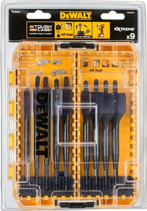 Produktbild DeWalt HolzFraesbohrerSet 9tlg. (28 Millimeter, 12 Millimeter, 25 Millimeter, 32 Millimeter, 14 Millimeter, 4-22 Millimeter, bis 20 Millimeter, 16 Millimeter, 18 Millimeter)